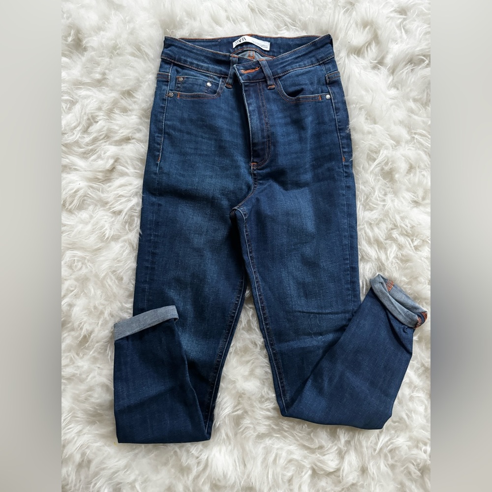 Zara high waisted skinny jeans
